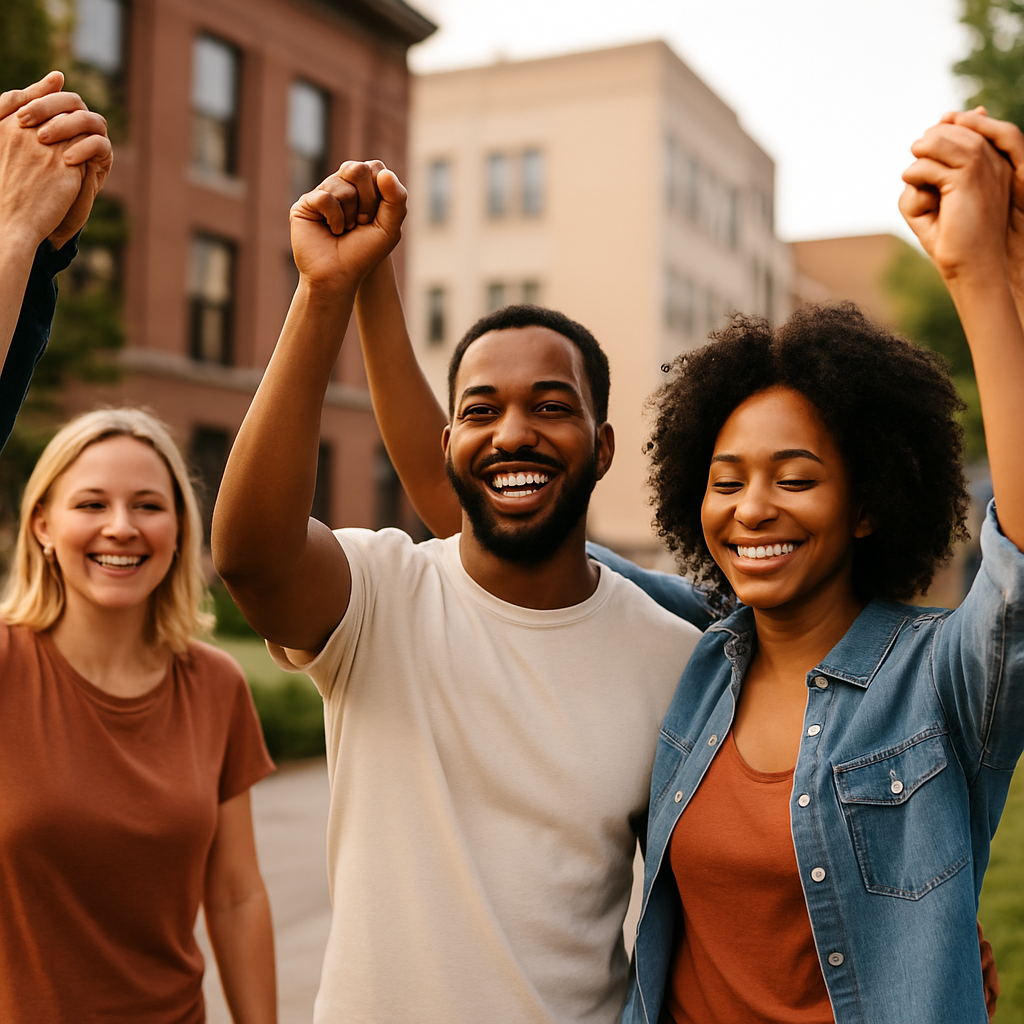 People receiving supportive financial guidance